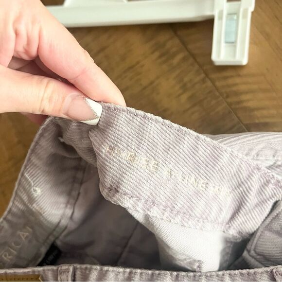 NWT American Eagle Hi Rise A-Line Skirt Lavender Purple Corduroy Size 0 - Picture 6 of 7